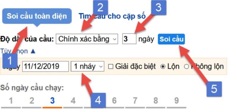 Hướng dẫn soi cầu miền Bắc Rồng Bạch Kim 2 nháy
